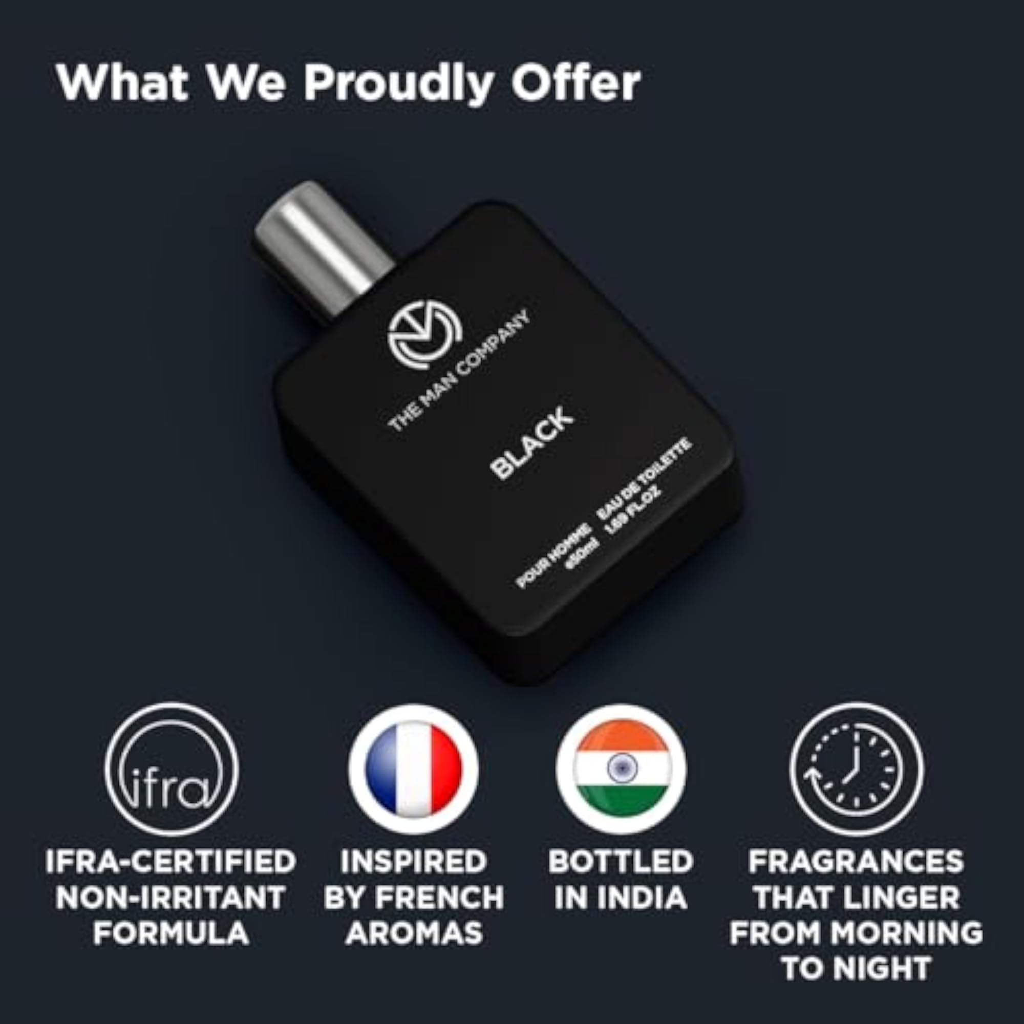 Black EDT Perfume for Men, 50 ml